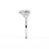Pear Cluster Lab Grown Diamond Engagement Ring