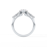 Pear Cluster Lab Grown Diamond Engagement Ring