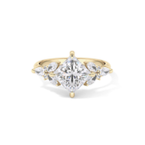 Princess Cluster Lab Grown Diamond Engagement Ring