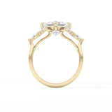 Princess Cluster Lab Grown Diamond Engagement Ring