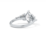 Princess Cluster Lab Grown Diamond Engagement Ring