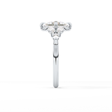 Princess Cluster Lab Grown Diamond Engagement Ring