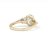 Oval Cluster Lab Grown Diamond Engagement Ring