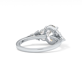 Oval Cluster Lab Grown Diamond Engagement Ring