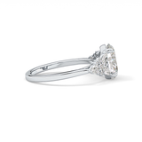 Oval Cluster Lab Grown Diamond Engagement Ring