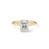 Radiant Hidden Halo Lab Grown Diamond Engagement Ring
