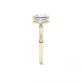 Radiant Hidden Halo Lab Grown Diamond Engagement Ring