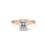 Radiant Hidden Halo Lab Grown Diamond Engagement Ring
