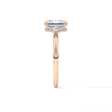 Radiant Hidden Halo Lab Grown Diamond Engagement Ring