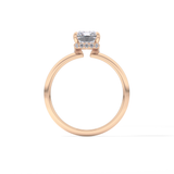 Radiant Hidden Halo Lab Grown Diamond Engagement Ring