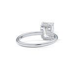 Radiant Hidden Halo Lab Grown Diamond Engagement Ring
