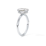 Radiant Hidden Halo Lab Grown Diamond Engagement Ring
