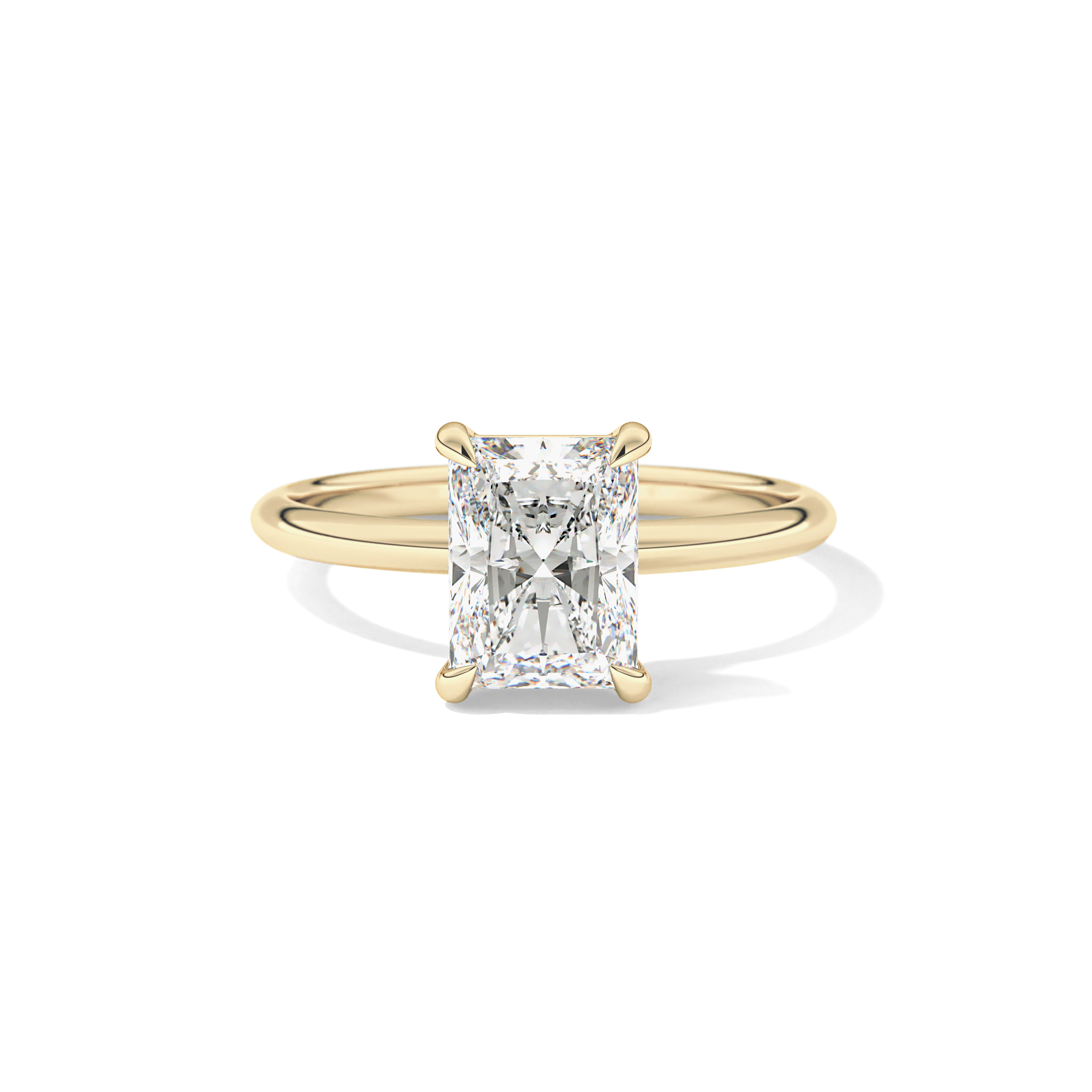 Radiant Solitaire Lab Grown Engagement Ring