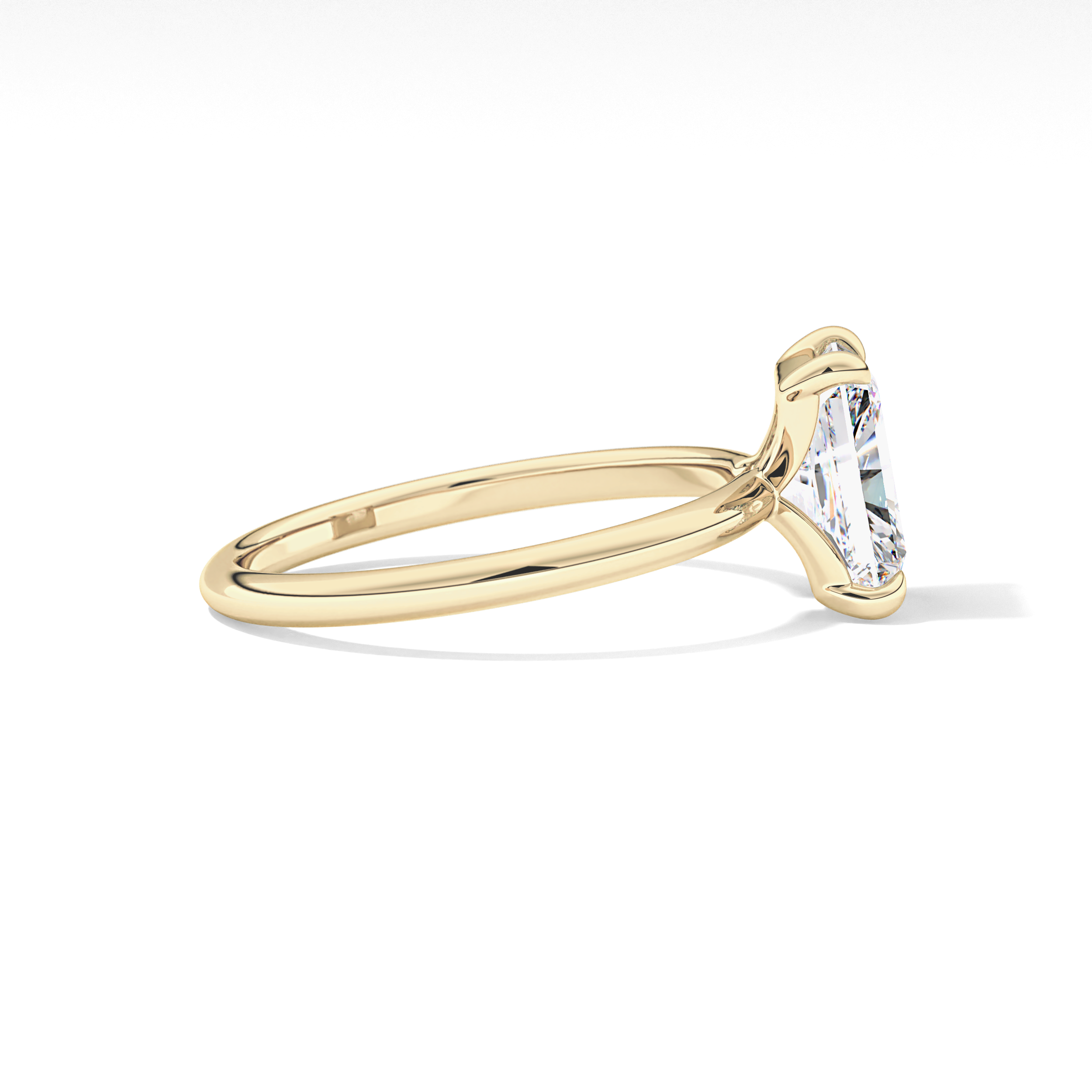 Radiant Solitaire Lab Grown Engagement Ring