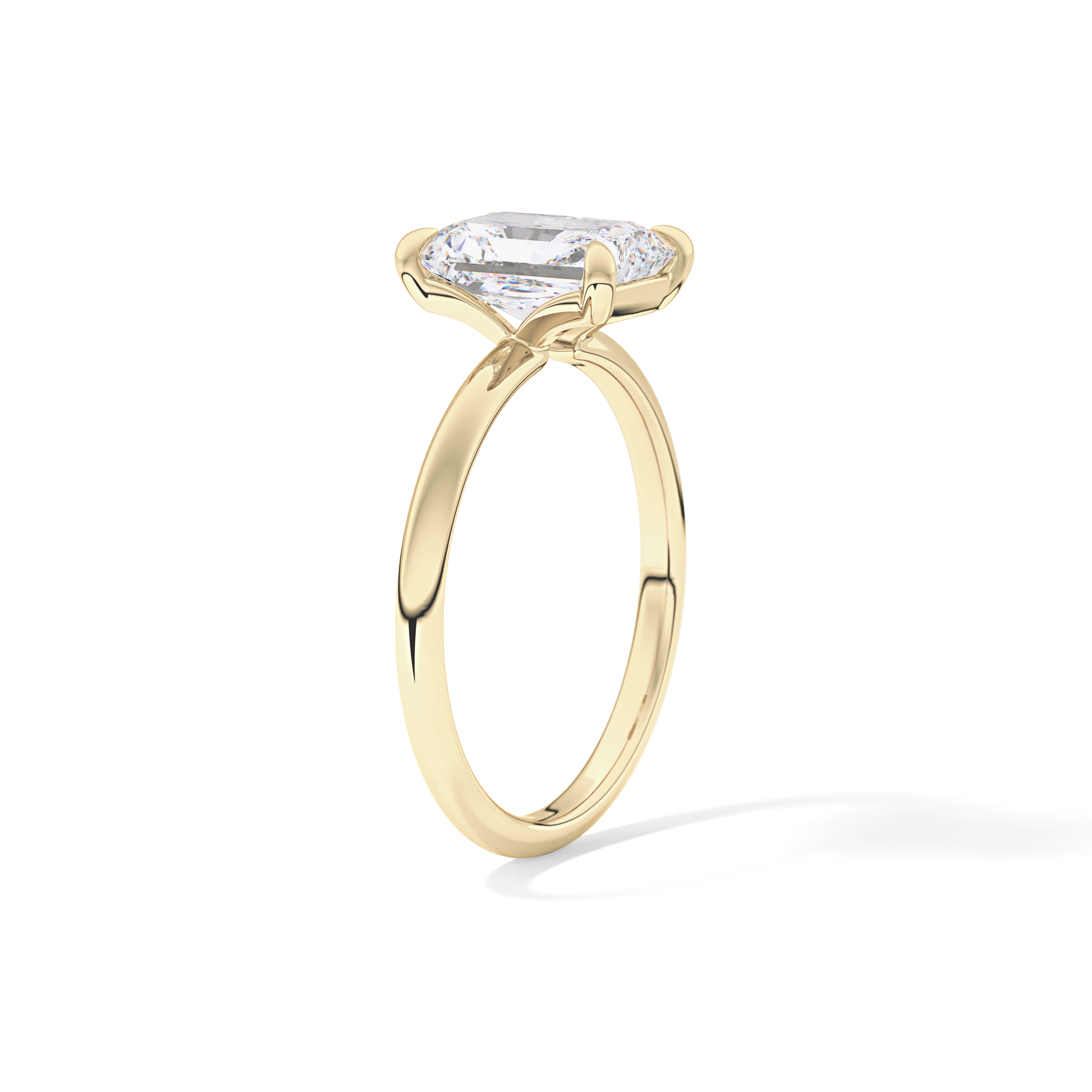 Radiant Solitaire Lab Grown Engagement Ring