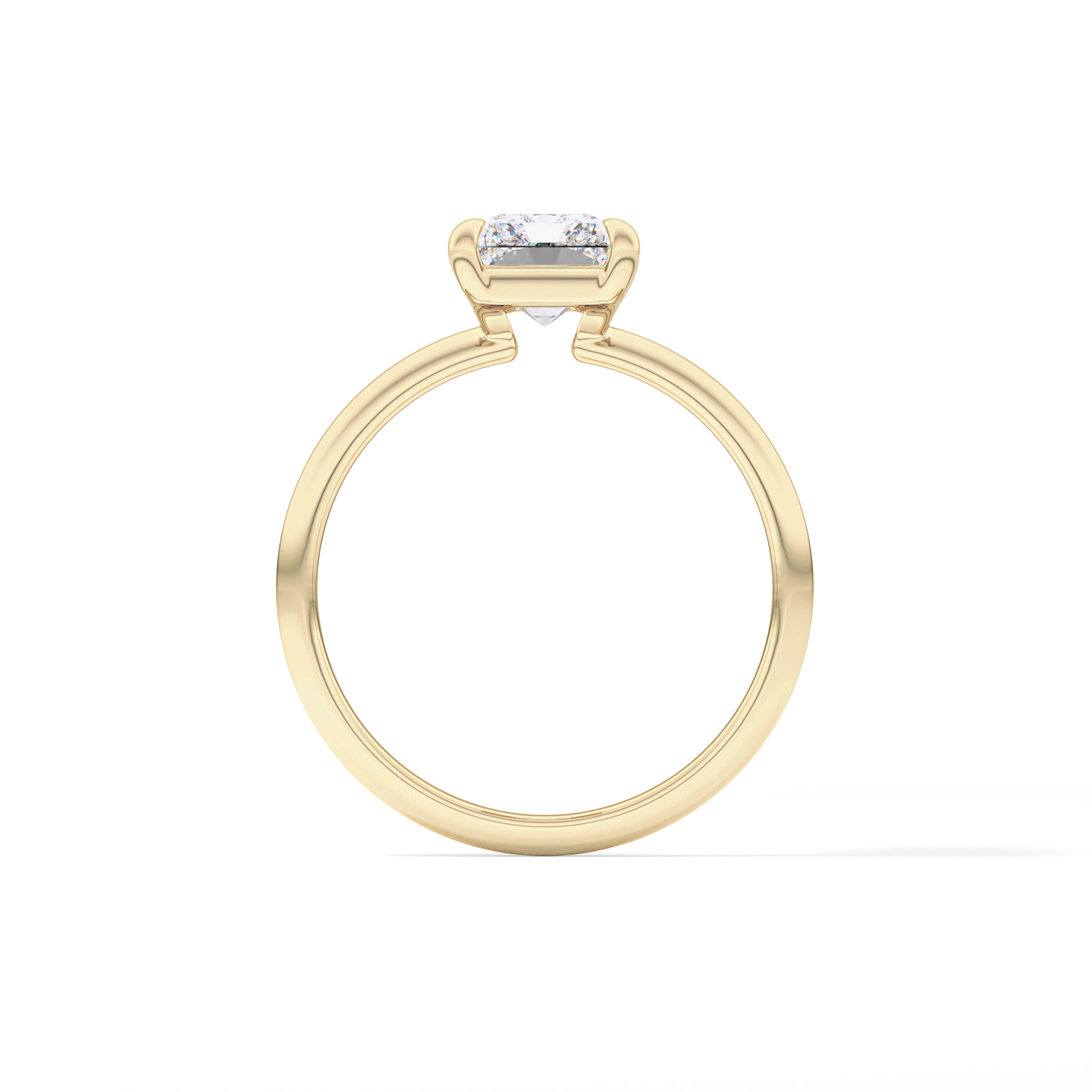 Radiant Solitaire Lab Grown Engagement Ring