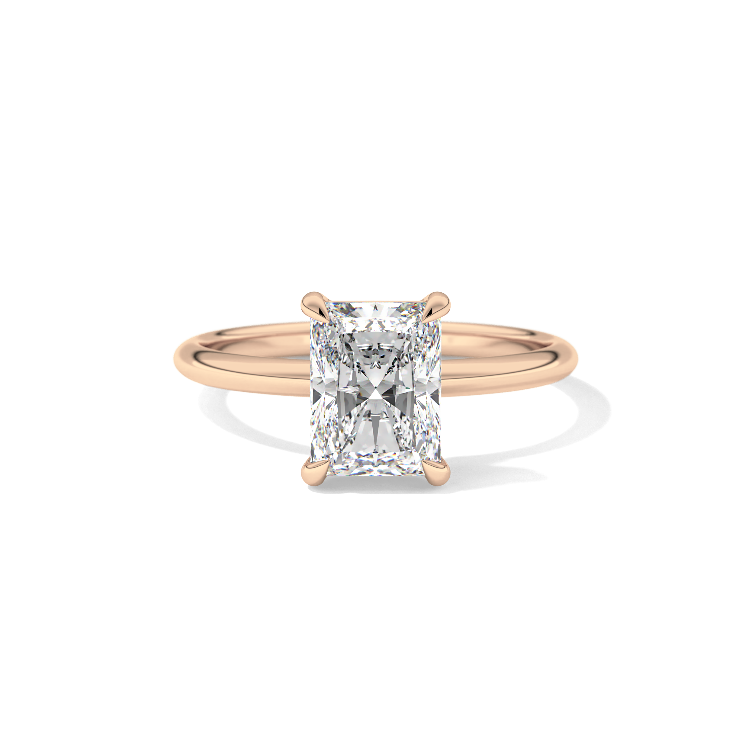 Radiant Solitaire Lab Grown Engagement Ring