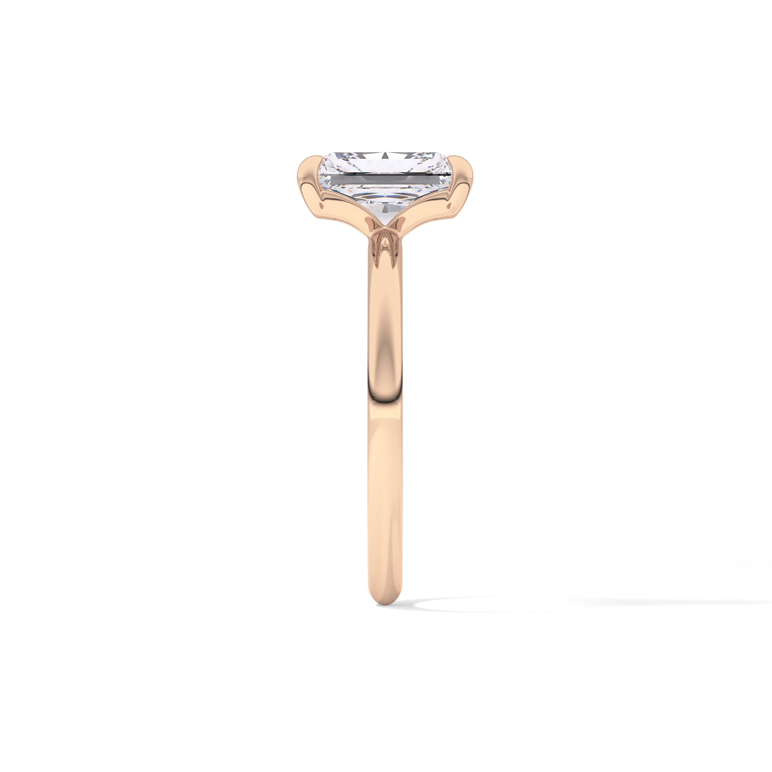 Radiant Solitaire Lab Grown Engagement Ring