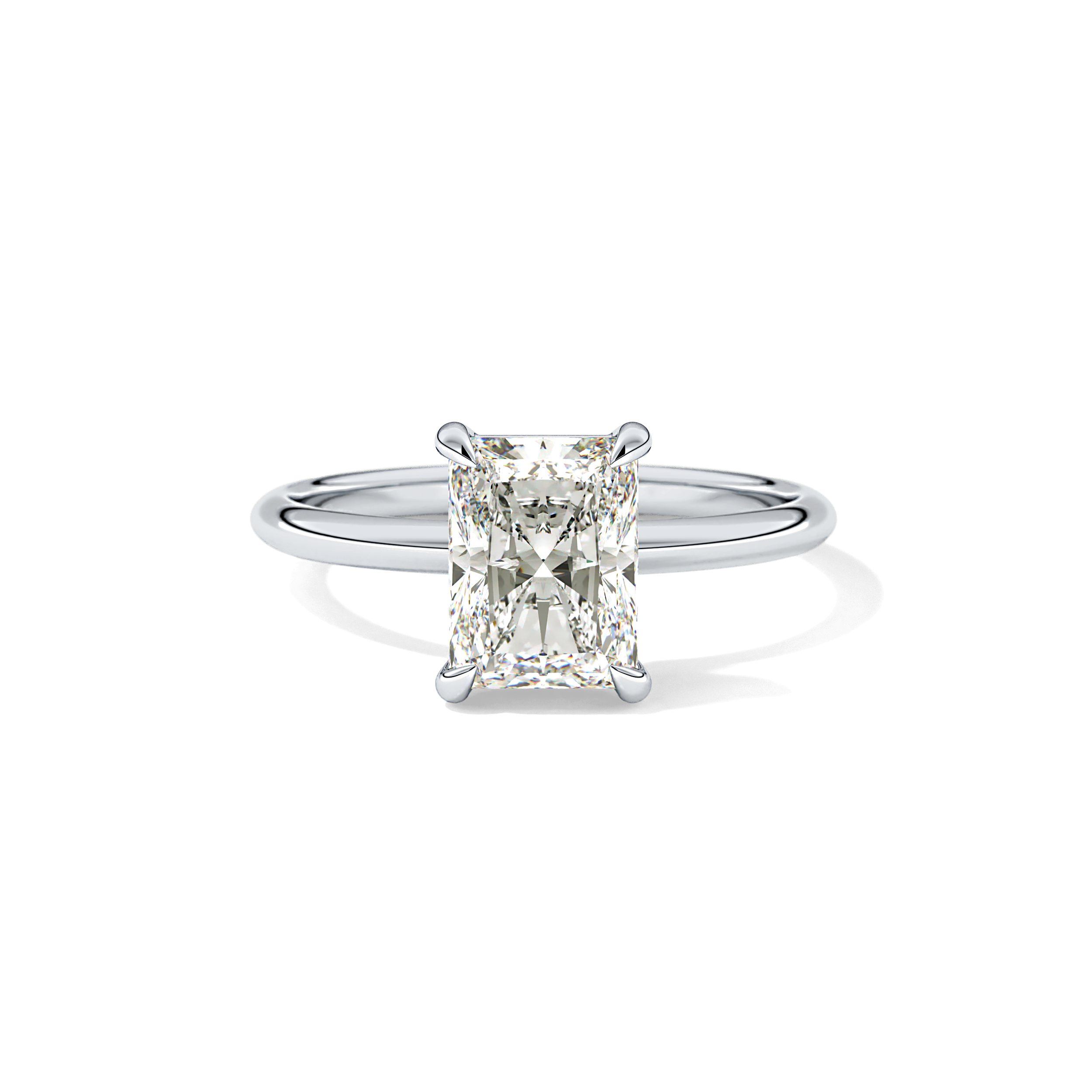Radiant Solitaire Lab Grown Engagement Ring