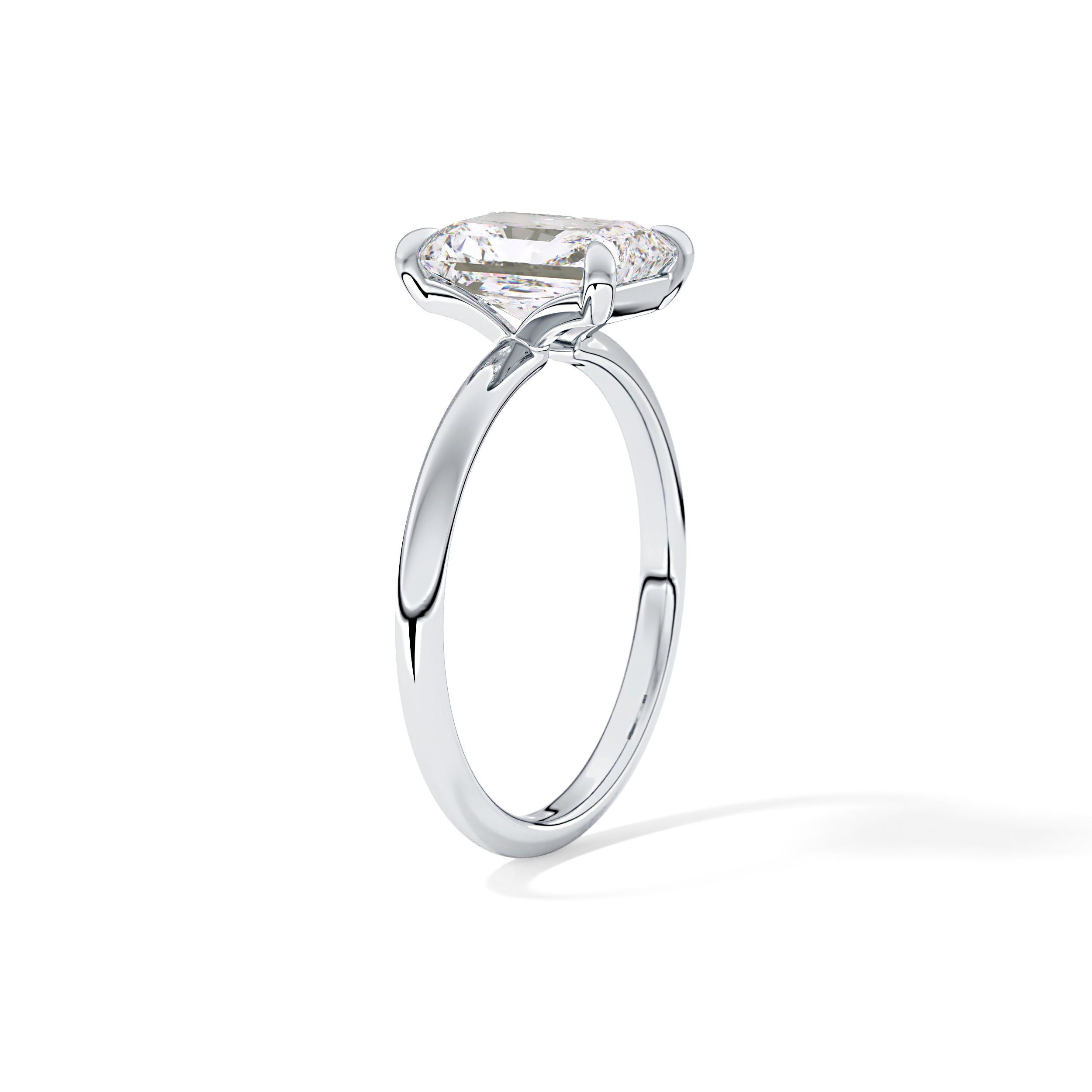 Radiant Solitaire Lab Grown Engagement Ring