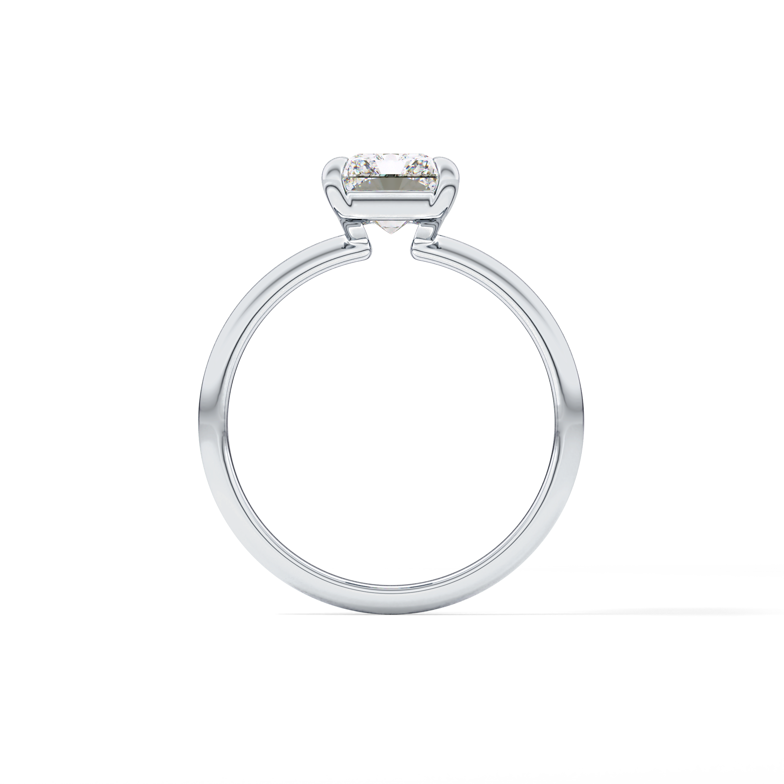 Radiant Solitaire Lab Grown Engagement Ring