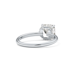 Asscher Hidden Halo Lab Grown Diamond Engagement Ring