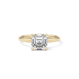 Asscher Solitaire Lab Grown Engagement Ring