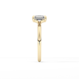 Asscher Solitaire Lab Grown Engagement Ring
