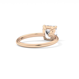 Asscher Solitaire Lab Grown Engagement Ring
