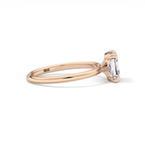Asscher Solitaire Lab Grown Engagement Ring
