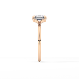 Asscher Solitaire Lab Grown Engagement Ring
