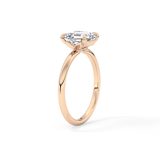Asscher Solitaire Lab Grown Engagement Ring