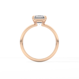 Asscher Solitaire Lab Grown Engagement Ring