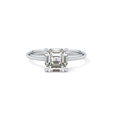 Asscher Solitaire Lab Grown Engagement Ring
