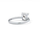 Asscher Solitaire Lab Grown Engagement Ring