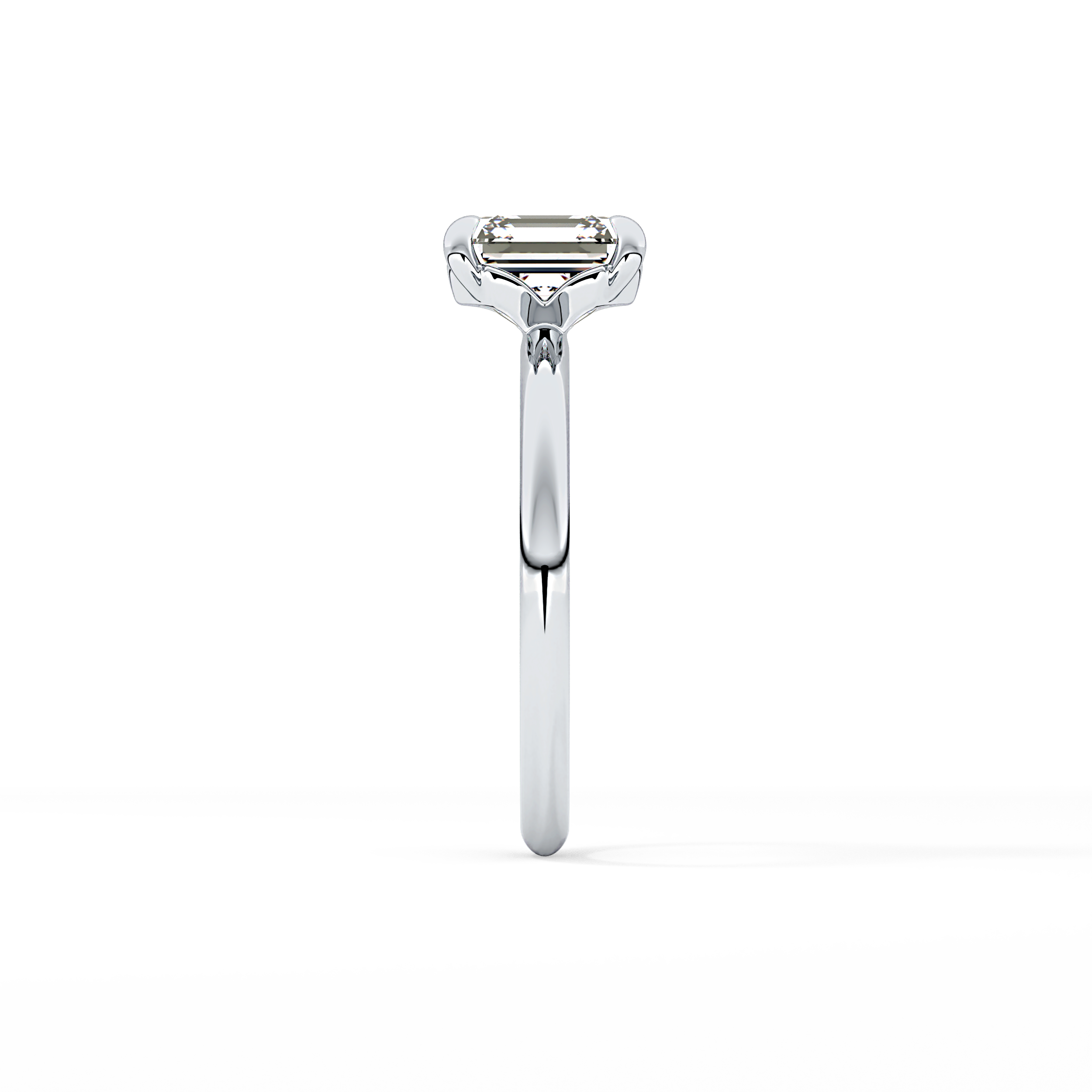 Asscher Solitaire Lab Grown Engagement Ring