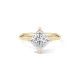 Princess Hidden Halo Lab Grown Diamond Engagement Ring