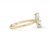 Princess Hidden Halo Lab Grown Diamond Engagement Ring