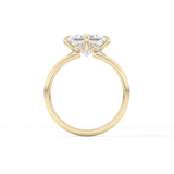 Princess Hidden Halo Lab Grown Diamond Engagement Ring