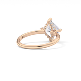 Princess Hidden Halo Lab Grown Diamond Engagement Ring