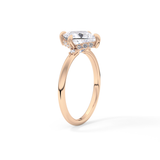 Princess Hidden Halo Lab Grown Diamond Engagement Ring