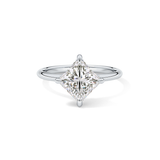 Princess Hidden Halo Lab Grown Diamond Engagement Ring