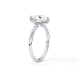 Princess Hidden Halo Lab Grown Diamond Engagement Ring