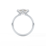 Princess Hidden Halo Lab Grown Diamond Engagement Ring