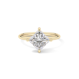 Princess Hidden Halo Lab Grown Diamond Engagement Ring