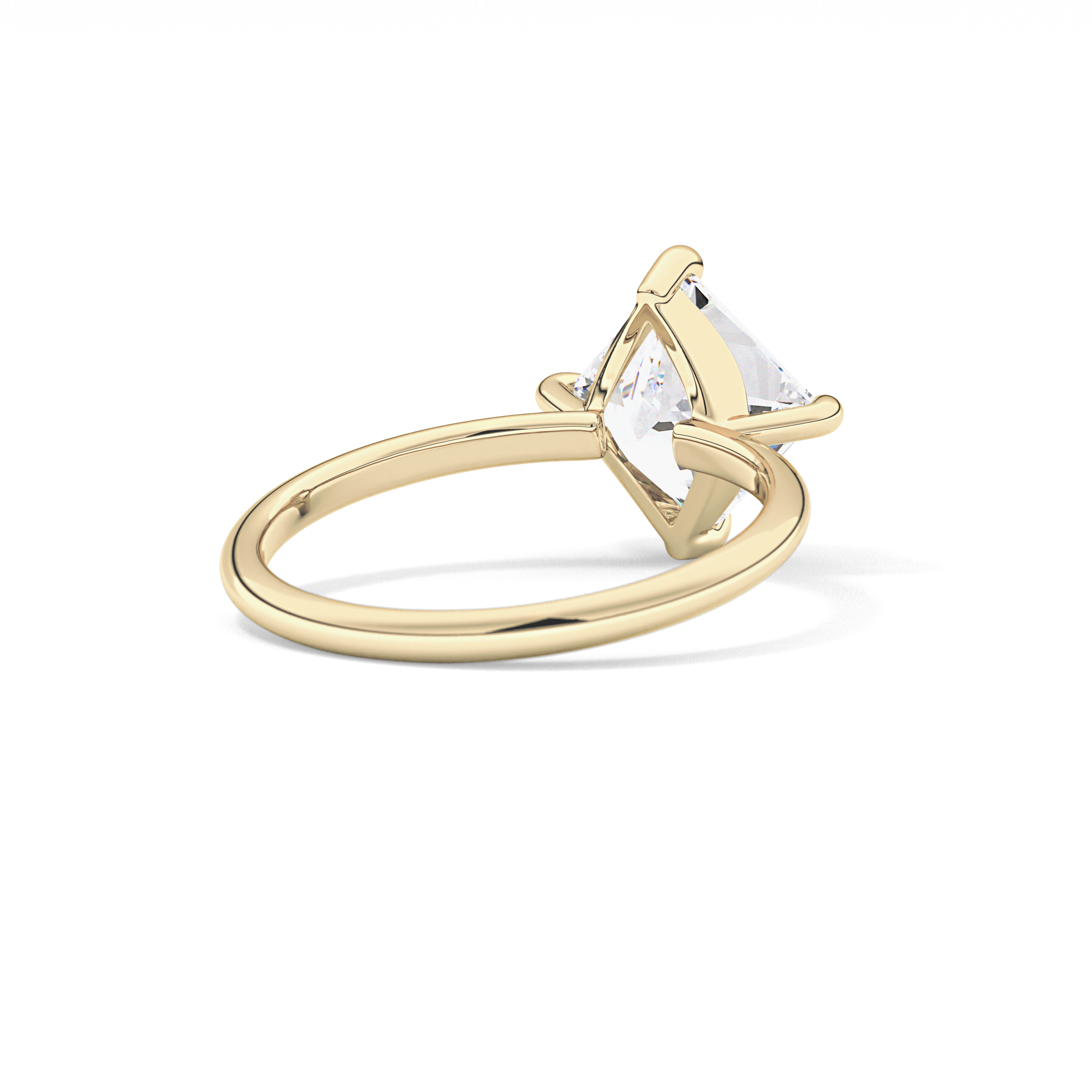 Princess Hidden Halo Lab Grown Diamond Engagement Ring