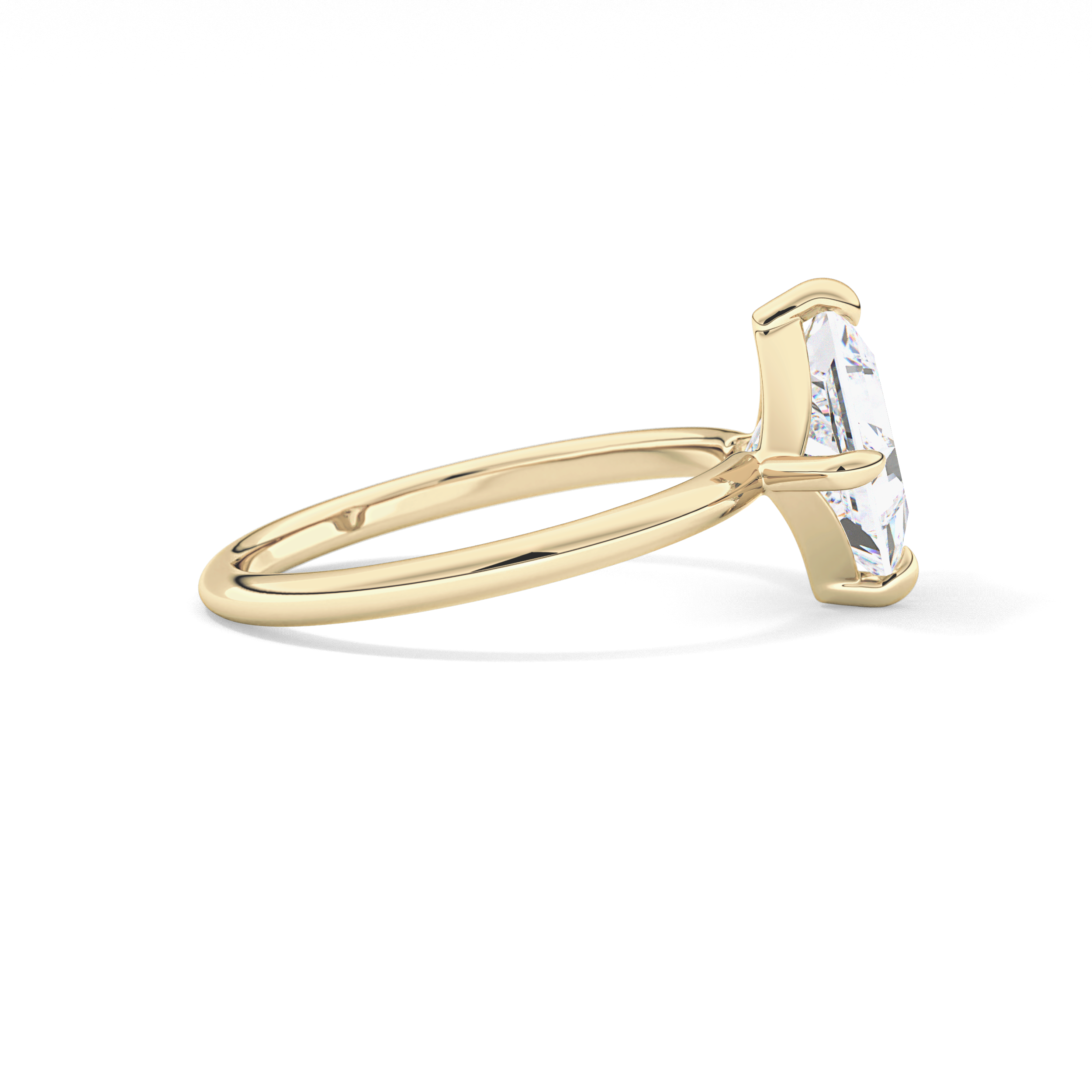 Princess Hidden Halo Lab Grown Diamond Engagement Ring