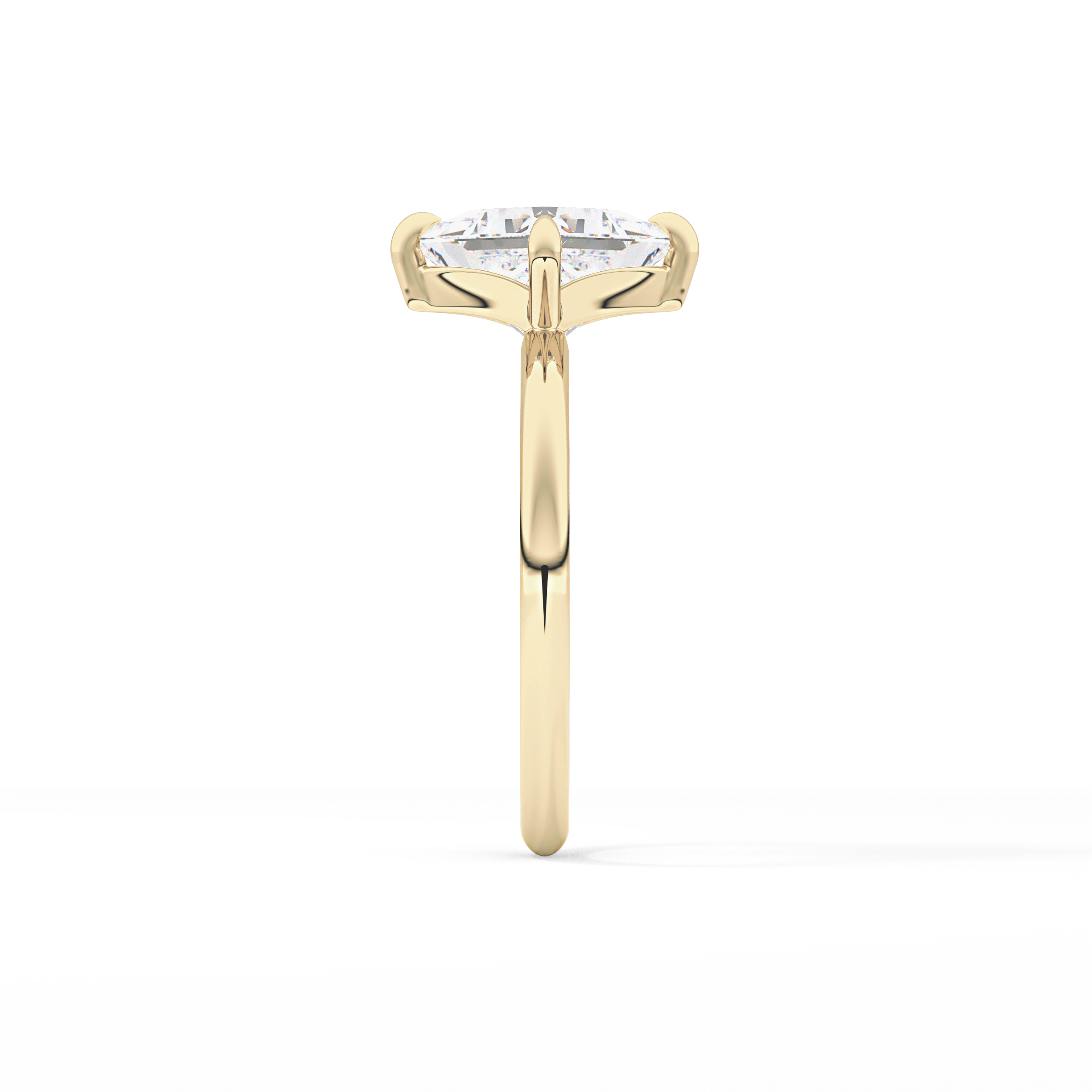 Princess Hidden Halo Lab Grown Diamond Engagement Ring