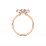 Princess Hidden Halo Lab Grown Diamond Engagement Ring