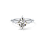 Princess Hidden Halo Lab Grown Diamond Engagement Ring